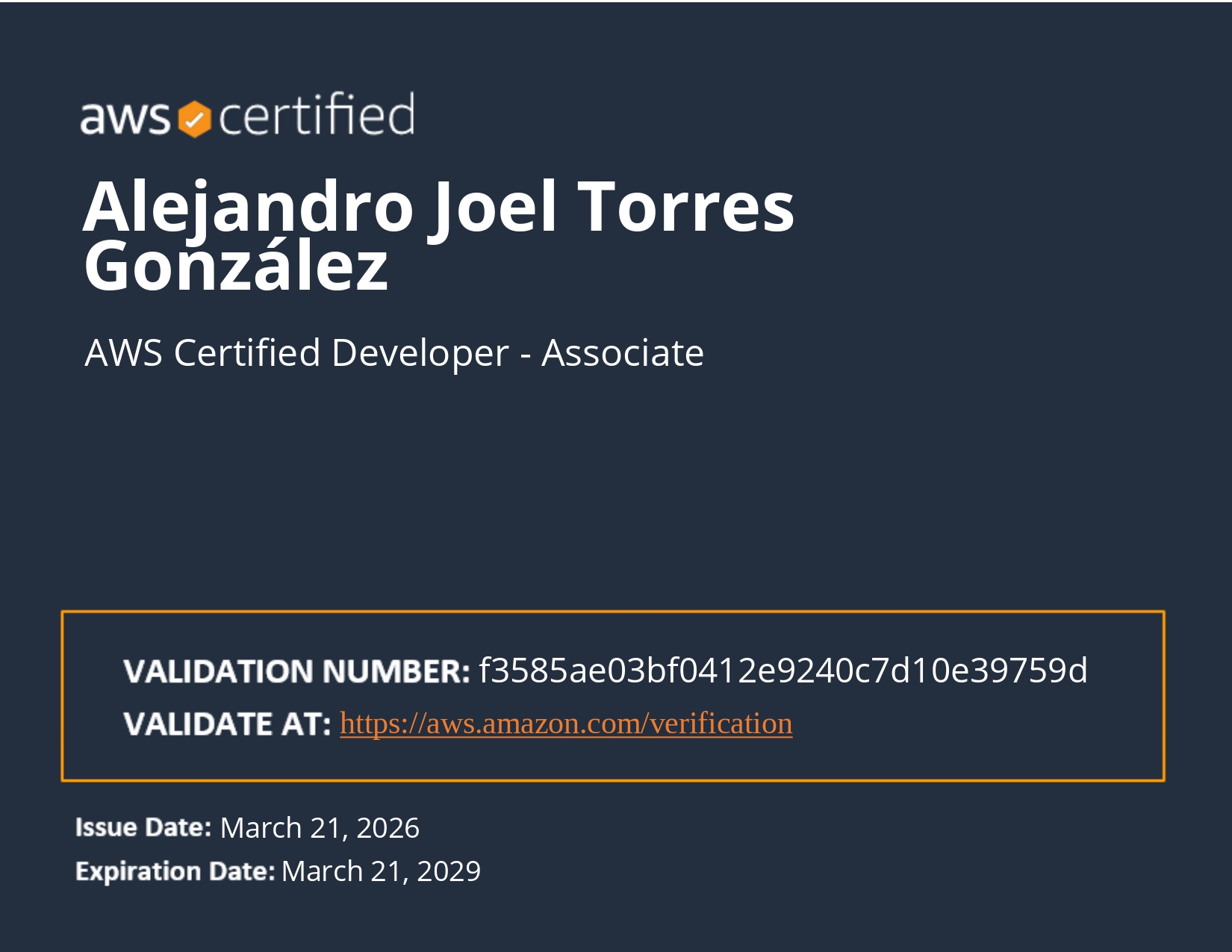 AWS Certified Developer – Associate